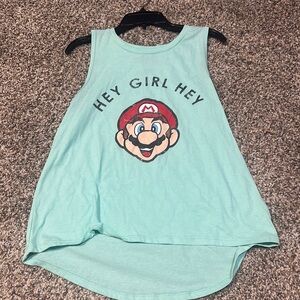 Nintendo Light Blue Super Mario Tank Top